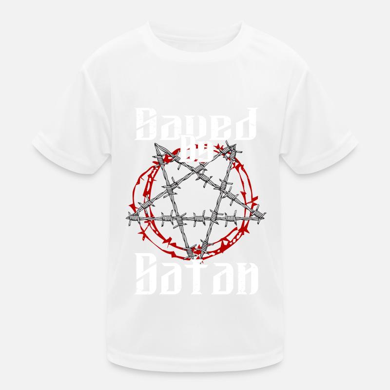 Satan Beelzebub Devil Gothic Pentagram Mystical Kids Functional T-Shirt