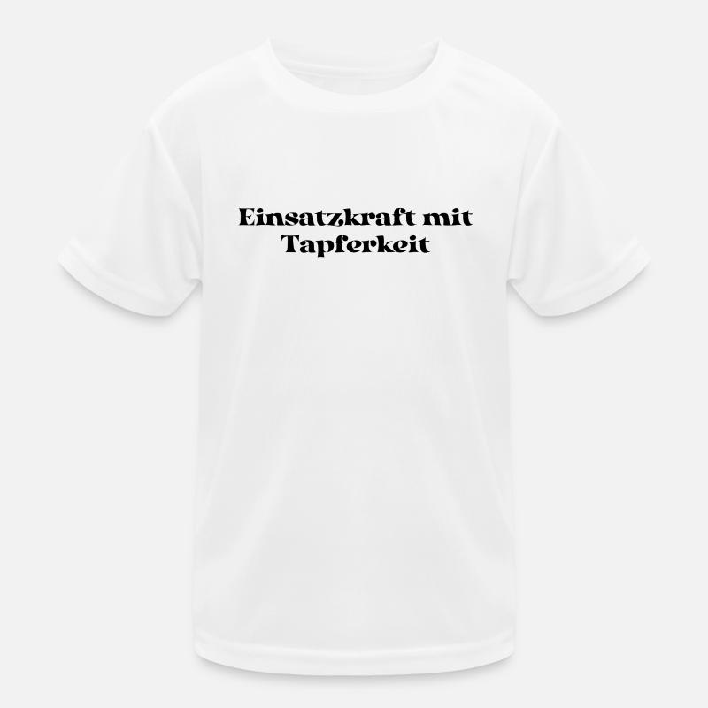 Feuerwehr - Einsatzkraft mit Tapferkeit Kinder Funktions-T-Shirt