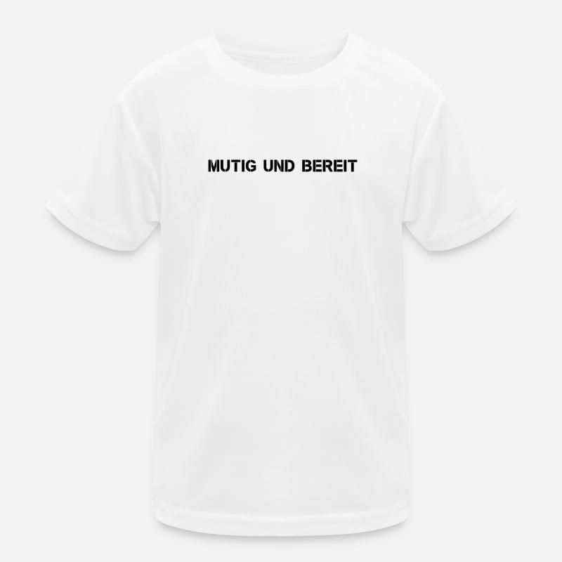 Feuerwehr - Mutig und bereit Kinder Funktions-T-Shirt