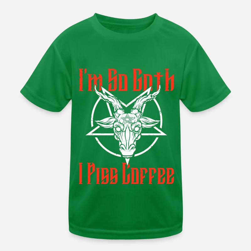 Satan Beelzebub Devil Gothic Pentagram Mystical Kids Functional T-Shirt