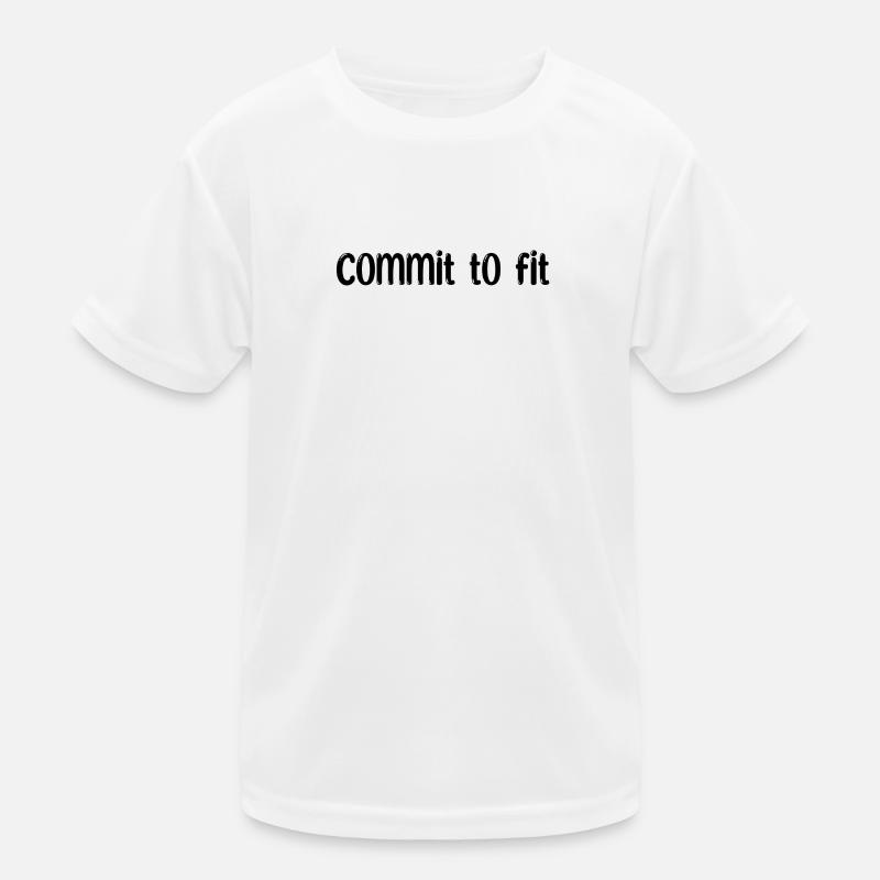 Fitness - Commit to fit Kinder Funktions-T-Shirt