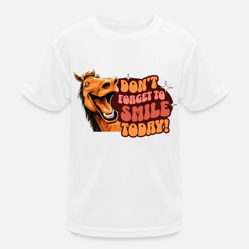 Lachen Optimistisch Spaß Glück Think Positive Kinder Funktions-T-Shirt