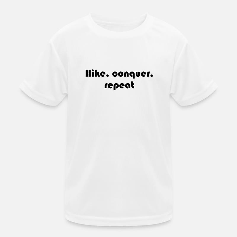 Wandern - Hike, conquer, repeat Kids Functional T-Shirt
