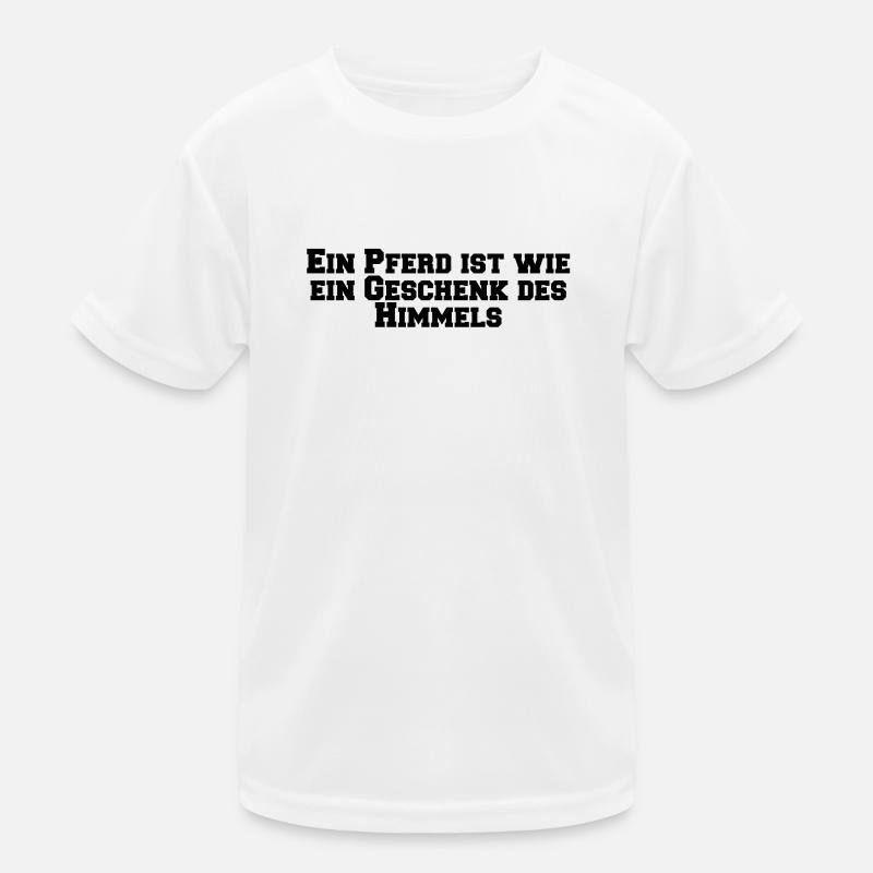 Reiten - Ein Pferd ist wie ein Geschenk des Kinder Funktions-T-Shirt