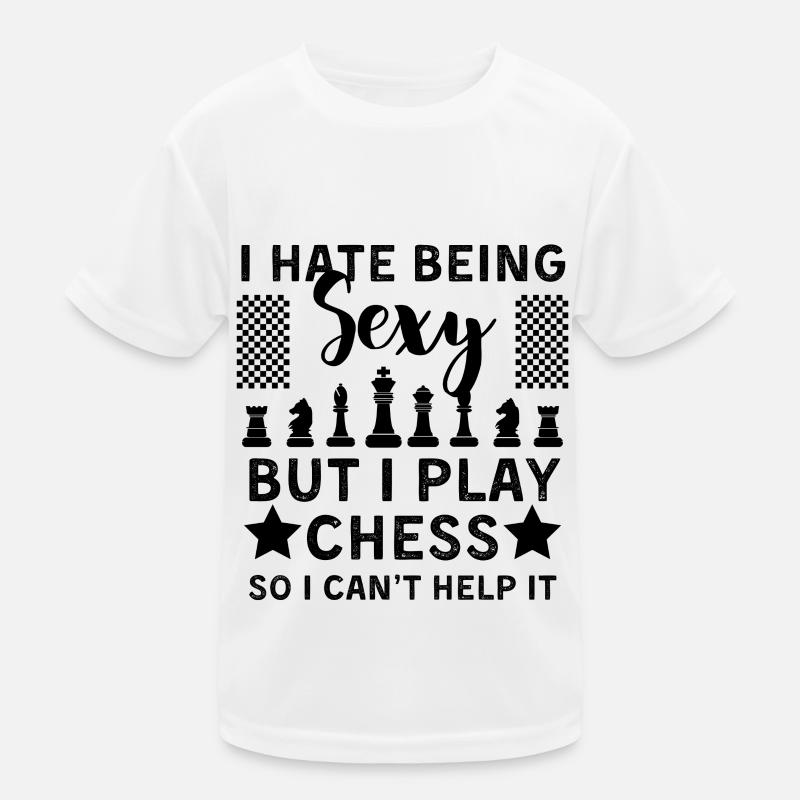 Funny Chess Player Design Chess Kids Functional T-Shirt