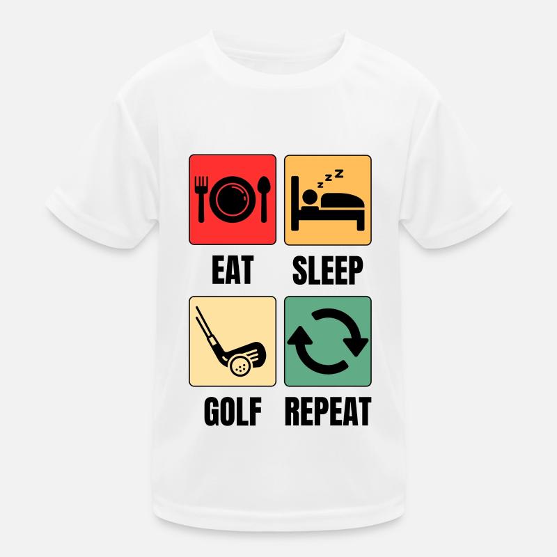 Funny Golf Saying Golfer Kids Functional T-Shirt