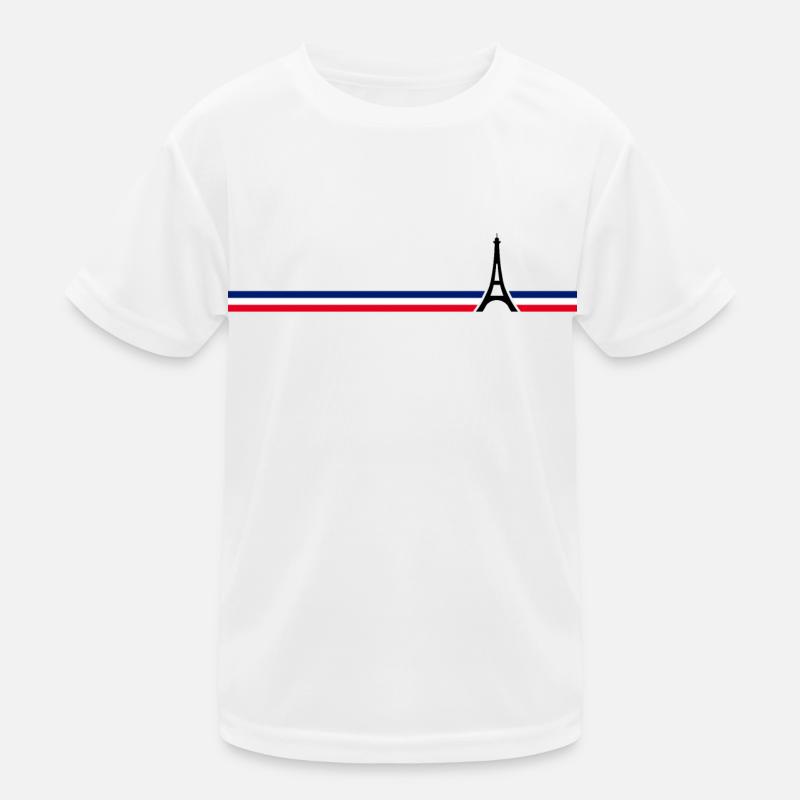 Paris - Tour Eiffel - T-shirt sport Enfant - blanc