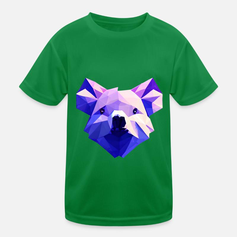 Conception polygonale de l’ours Koala T-shirt sport Enfant