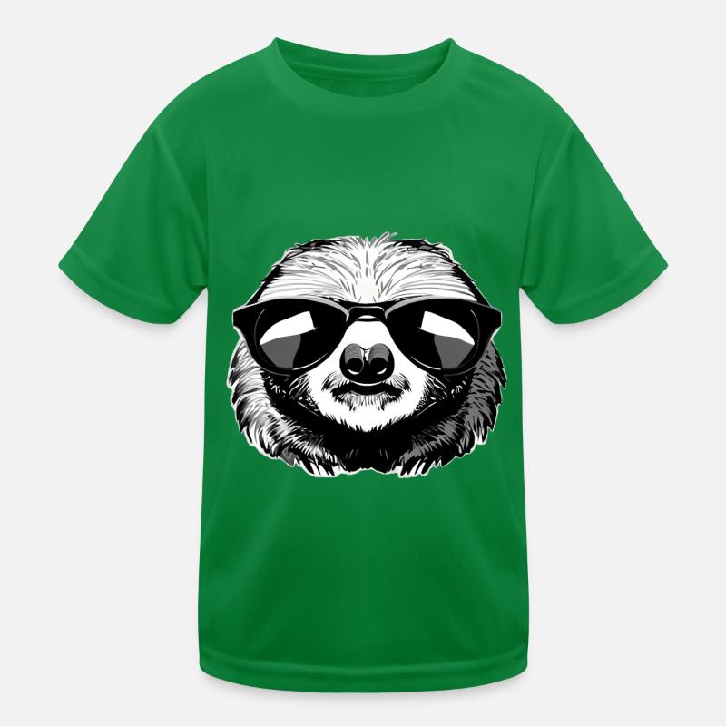 Faultier Illustration Kinder Funktions-T-Shirt