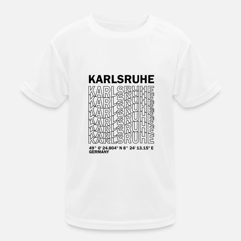 Karlsruhe Coordinates Kids Functional T-Shirt