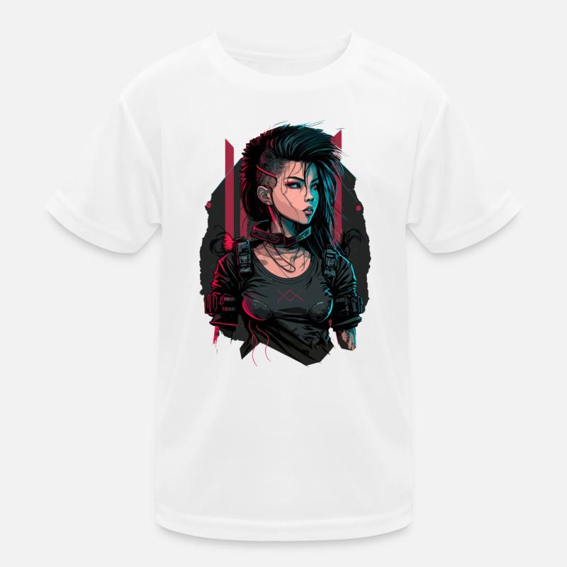 Trendiges Design einer atemberaubenden Dame Kinder Funktions-T-Shirt