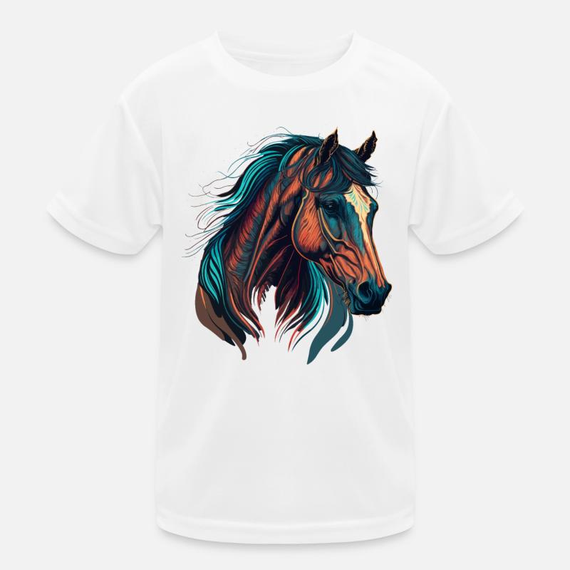 Cheval de course T-shirt sport Enfant