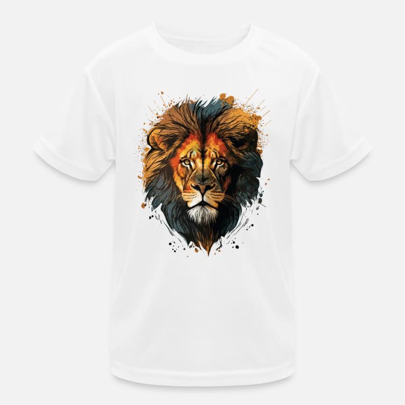 Löwen Geschenkidee Kinder Funktions-T-Shirt