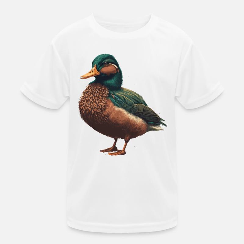 Detailed Duck Kids Functional T-Shirt