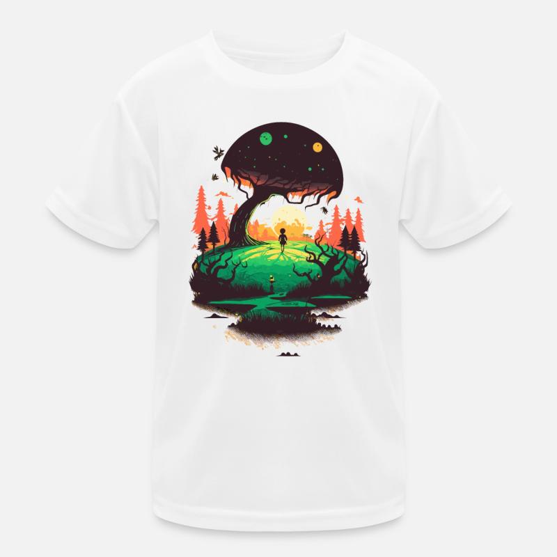Außerirdischer Entdecker Kinder Funktions-T-Shirt