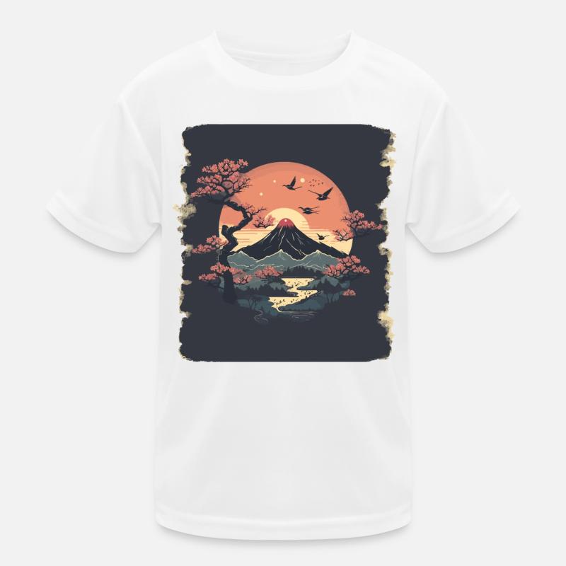 Far Eastern Landscape Kids Functional T-Shirt