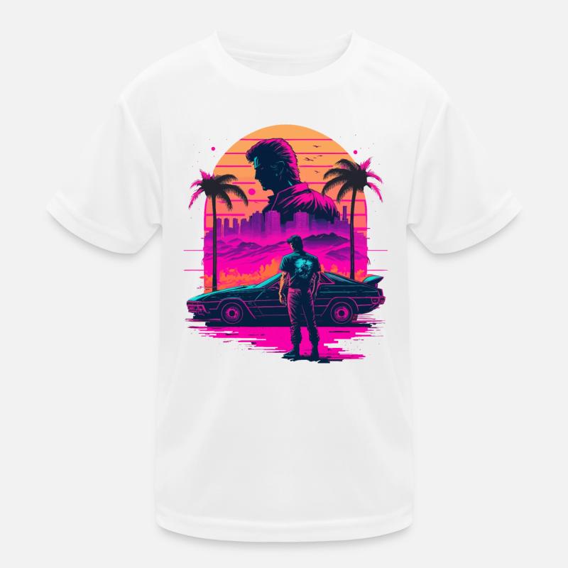 Retro Vaperwave Kids Functional T-Shirt