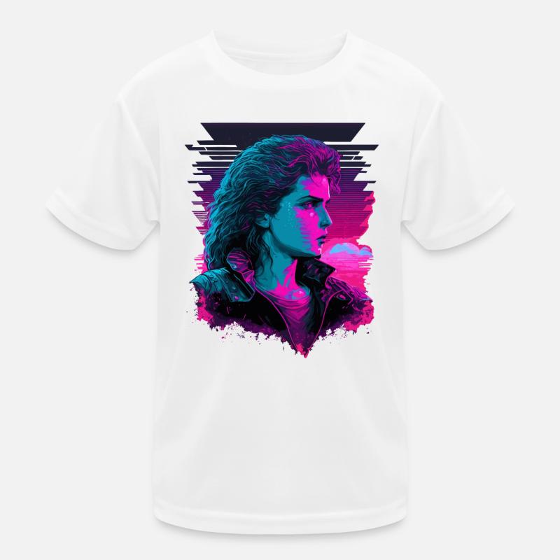 80er Mädchen Kinder Funktions-T-Shirt