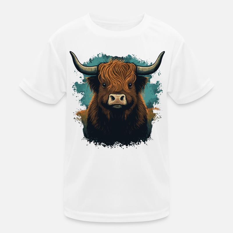 Vache Yak T-shirt sport Enfant