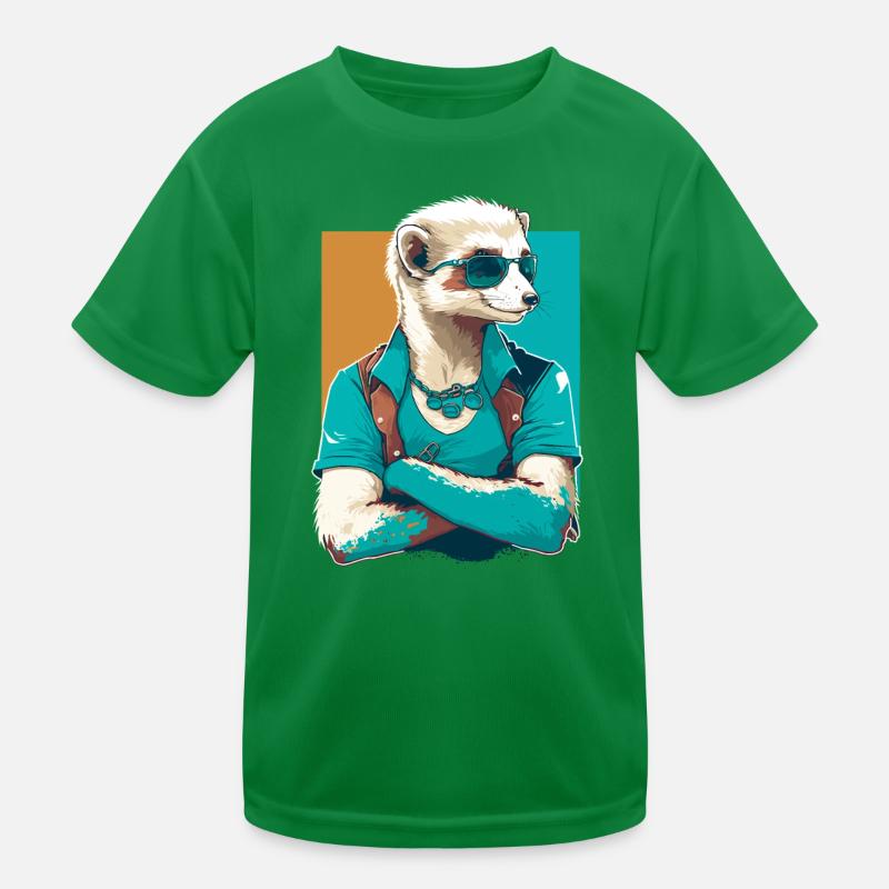 Frettchen Dude Kinder Funktions-T-Shirt