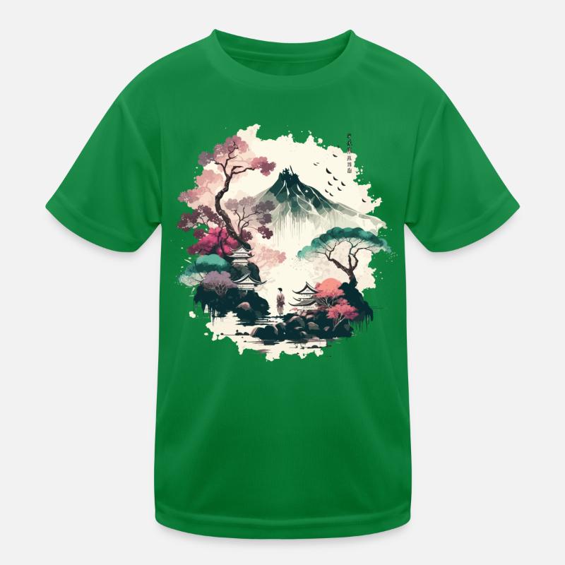 Red Sun Kids Functional T-Shirt