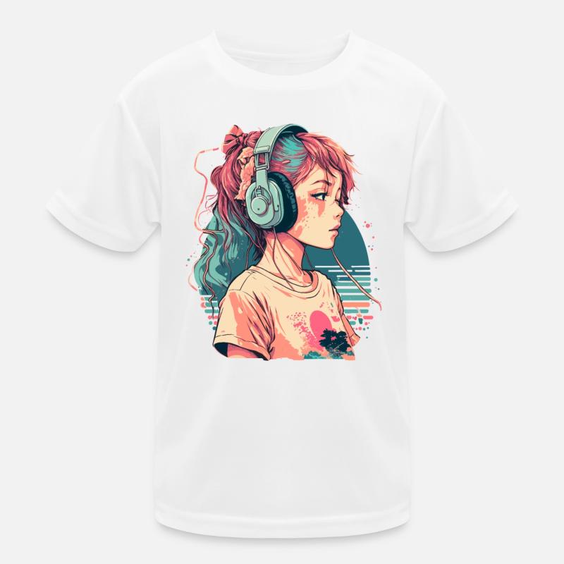 Lofi Chill Music Kids Functional T-Shirt