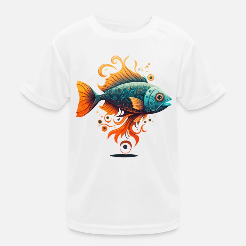 Poisson-dragon T-shirt sport Enfant