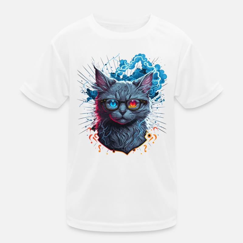 Chat rétro T-shirt sport Enfant