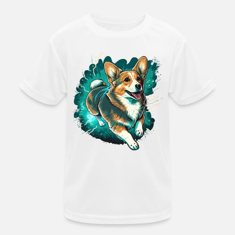 Exécution de Corgi T-shirt sport Enfant