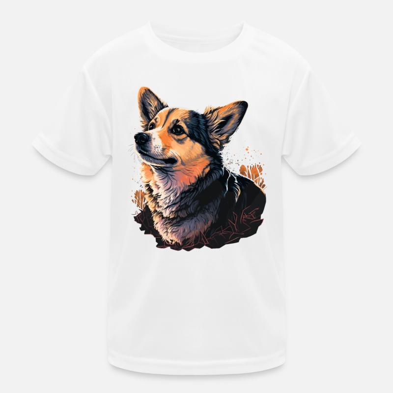 delightful Corgi Kids Functional T-Shirt