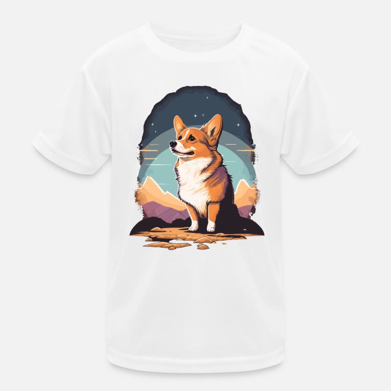 Vous vous demandez Corgi T-shirt sport Enfant