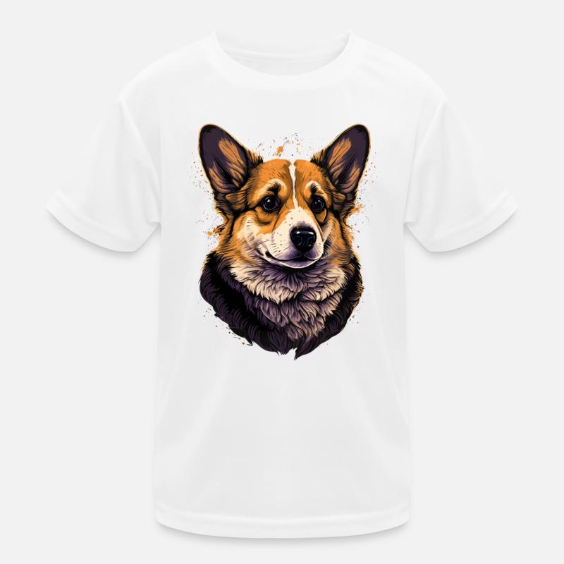 Formal Post Corgi Kids Functional T-Shirt