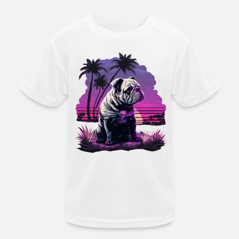Bouledogue solitaire T-shirt sport Enfant