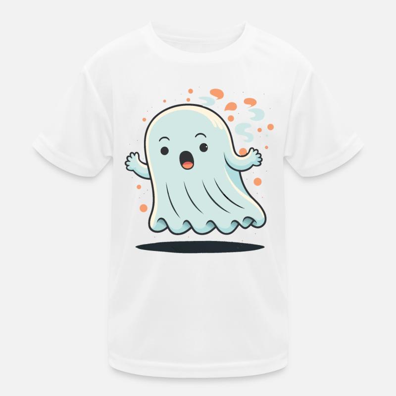 Shocked Ghost Kids Functional T-Shirt