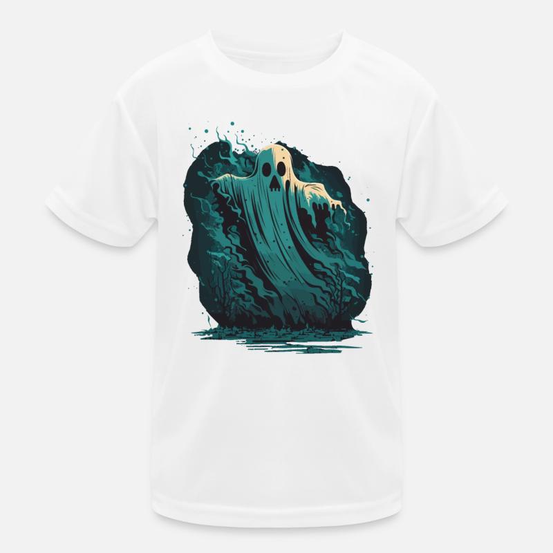 Ghost Art Kids Functional T-Shirt