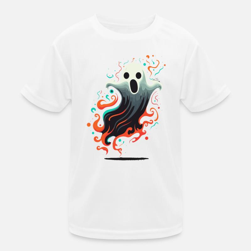 Ghost Art Kids Functional T-Shirt