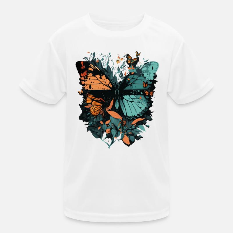 Huge Butterfly Kids Functional T-Shirt
