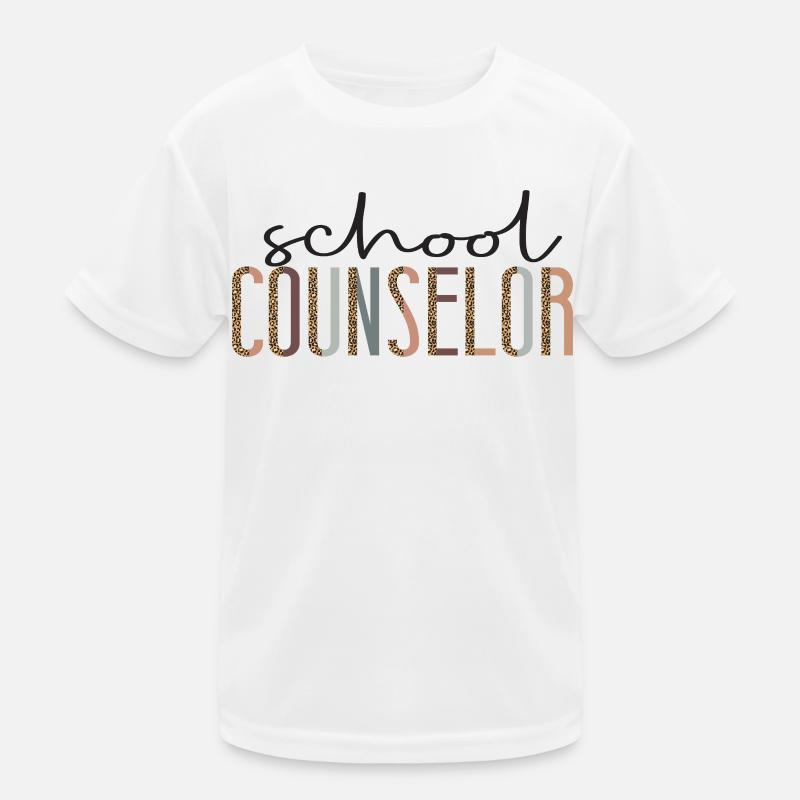 School Counselor Leopard Cheetah Kinder Funktions-T-Shirt