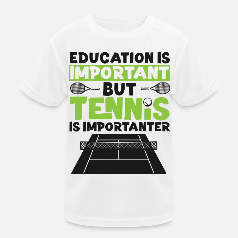 Funny Tennis Player Racket Kinder Funktions-T-Shirt