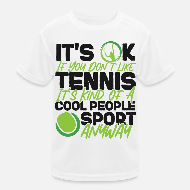 Grappig tennisspelerracket Het is ok Functioneel T-shirt voor kinderen