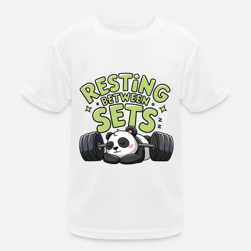 Pause zwischen den Sätzen Kinder Funktions-T-Shirt
