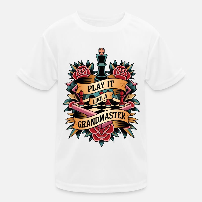Play It Like A Grandmaster Kids Functional T-Shirt