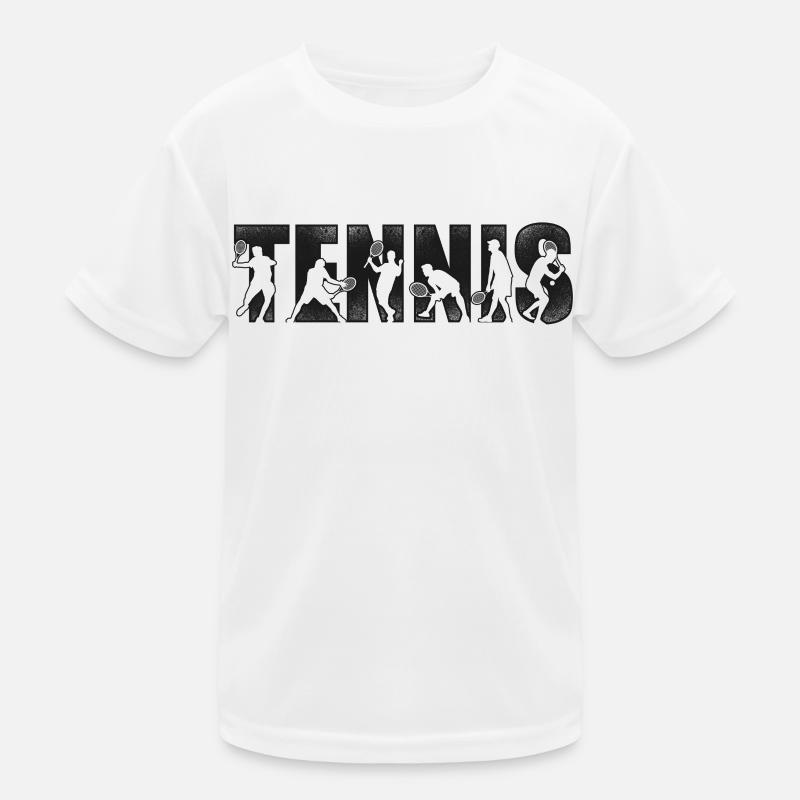 Funny Tennis Player Racket Tennis Kids Functional T-Shirt