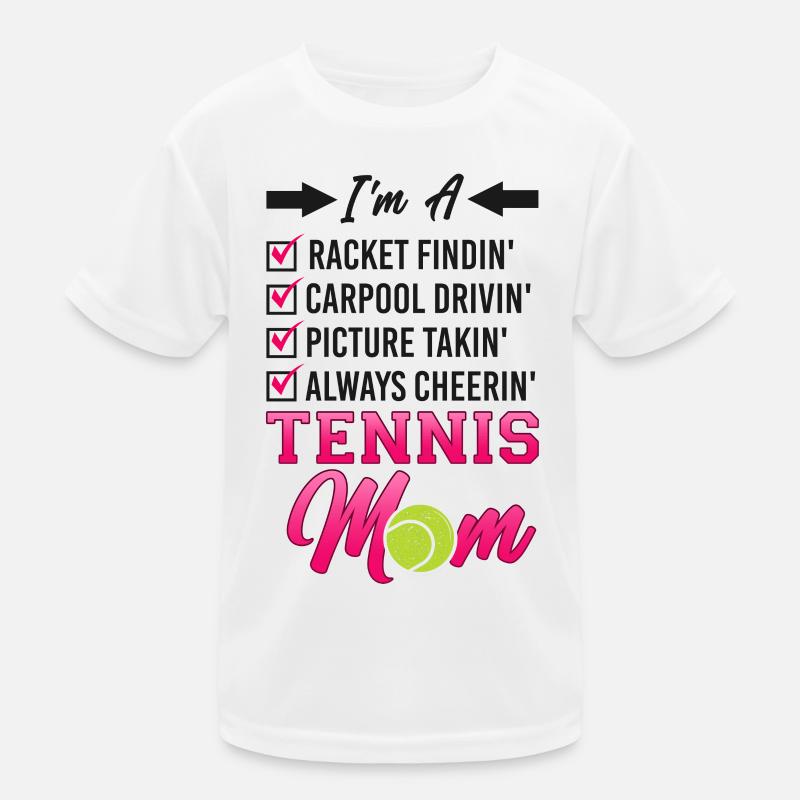 Funny Tennis Player Racket Mom I'm Kinder Funktions-T-Shirt