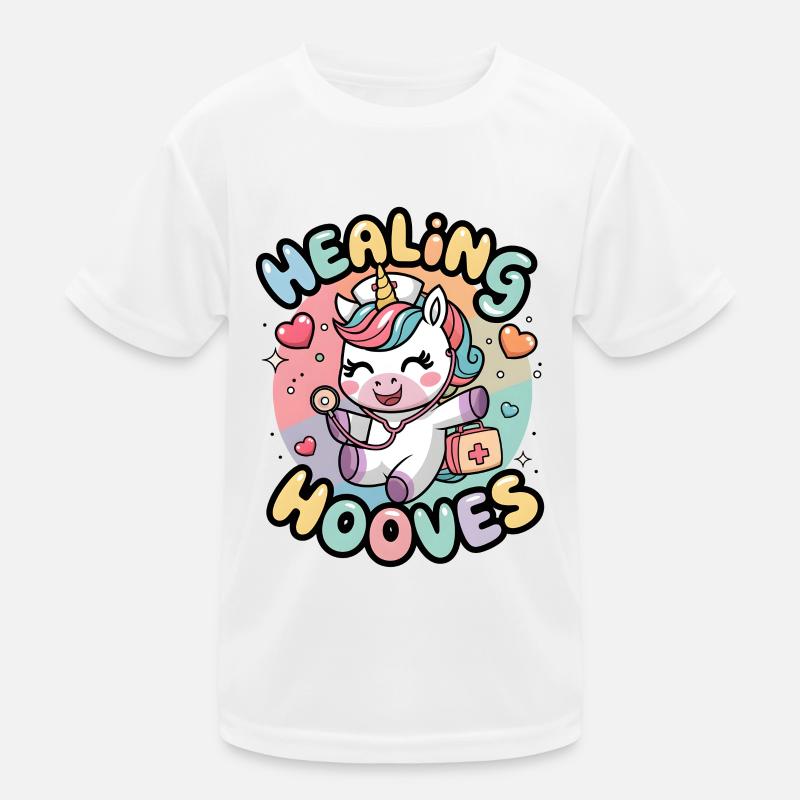 Heilende Hufe Kinder Funktions-T-Shirt
