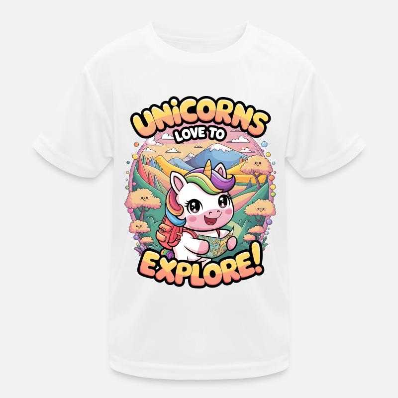 Les licornes adorent explorer ! T-shirt sport Enfant
