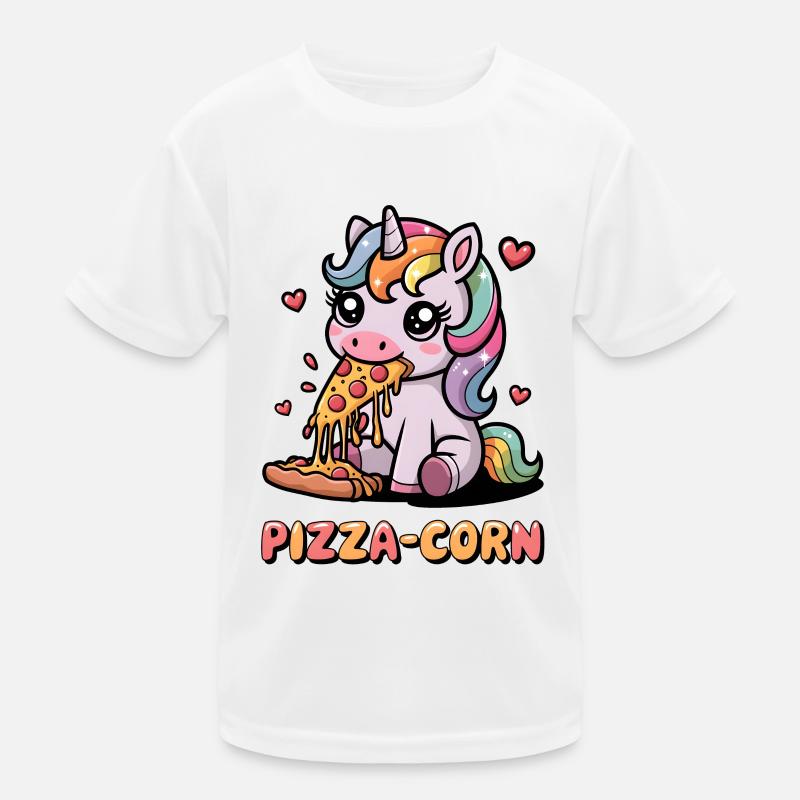 Pizza-Corn Kids Functional T-Shirt