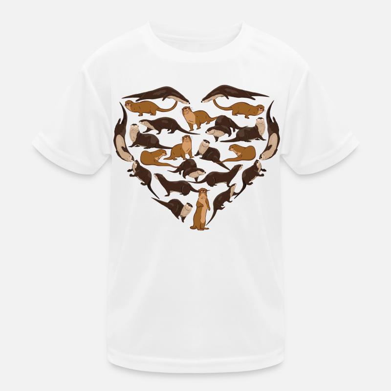 Otter Heart Kinder Funktions-T-Shirt