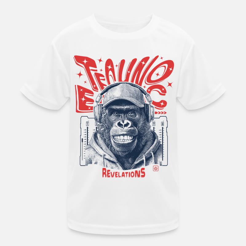 Chemise Ecstatic Monkey – Techno, Rhythm & Bass T-shirt sport Enfant