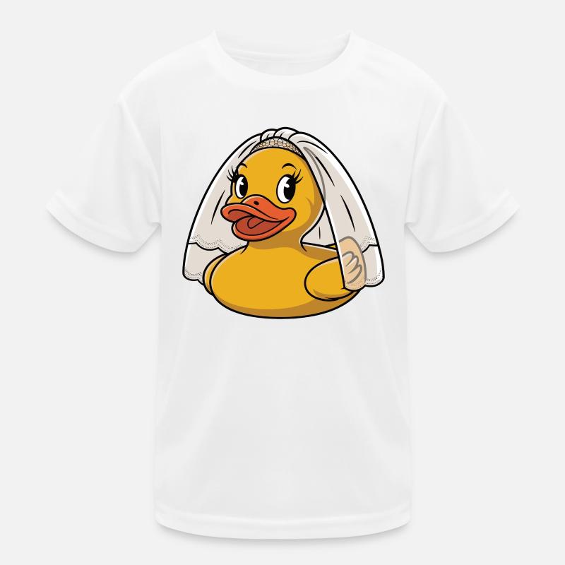 Rubber Duck Bride Kids Functional T-Shirt
